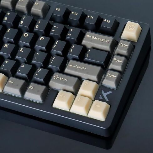 Tsungup Custom keycaps ، 123 مفاتيح تشققات الجليد تتألق من خلال كبسولات المفاتيح مجموعة مفاتيح مفاتيح مطبوعة على جانب PBT 75 في المائة ، أغطية مفتاح لوحة مفاتيح لوحة مفاتيح مفاتيح أبيض أبيض للكرز MX للكرز MX in Kuwait