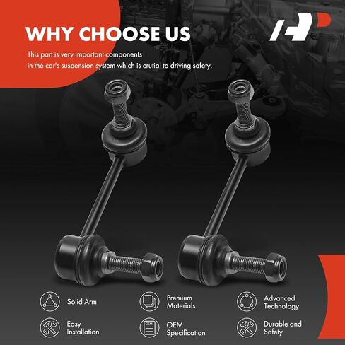 A-Premium 2 x Rear Sway Bar Links Stabilizer Bar Links, Compatible with Infiniti G37 2008-2013, EX35 2008-2012, G25 2011, G35 2003-2008, M35/M45 2006-2010 & Nissan 370Z 2009-2019, 350Z 2003-2009 in Saudi Arabia