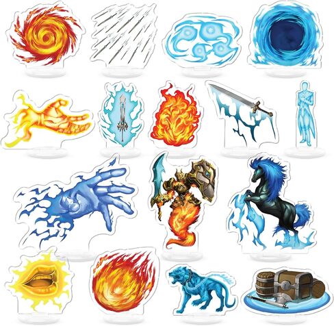 تأثيرات الهدايا Effect Collection D&D Miniatures لـ Dungeon Masters - المنمنمات المتوافقة 2D D&D - Acrylic DND Minis - إكسسوارات RPG الخيالية على الوجهين in Kuwait