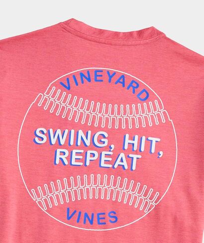 vineyard vines Boys' Swing Hit Repeat Short-Sleeve Harbor Performance Tee in Saudi Arabia