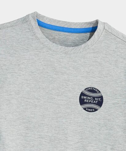vineyard vines Boys' Swing Hit Repeat Short-Sleeve Harbor Performance Tee in Saudi Arabia