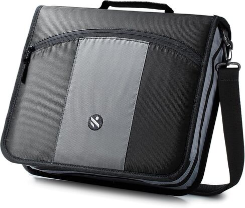 2-Inch 3 Rings Zipper Binder, Holds 15-Inch Laptop/Tablet, Handle and Shoulder Strap Included, Violet in Saudi Arabia