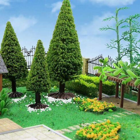 ONEST 45 Pieces Model Bamboo Trees Green Plastic Bamboo Trees for Home Decoration Miniature Landscape Landform Diorama Project in Saudi Arabia