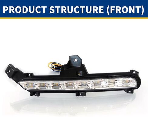 2x LED DRL النهار تشغيل Light Light Lamp Truck Kit لـ Kia Rio K2 2015-2016 in Saudi Arabia