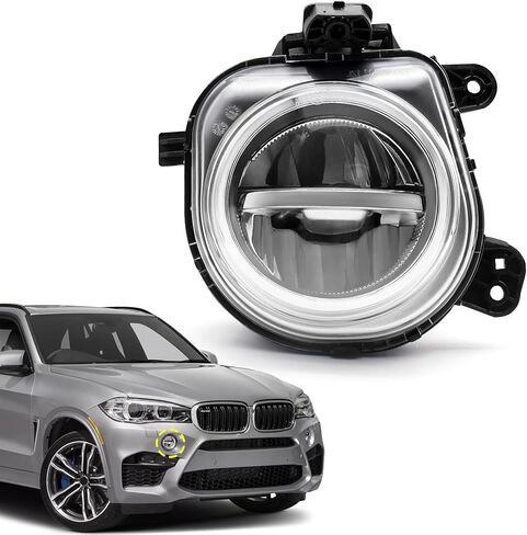 Topus Pair Fog Lights لـ BMW X3 F25 2015-2017 ، X4 F26 2015-2018 ، X5 F15 2014-2018 ، X6 F16 2015-2019 Front Pumper Fog Lamp in Kuwait