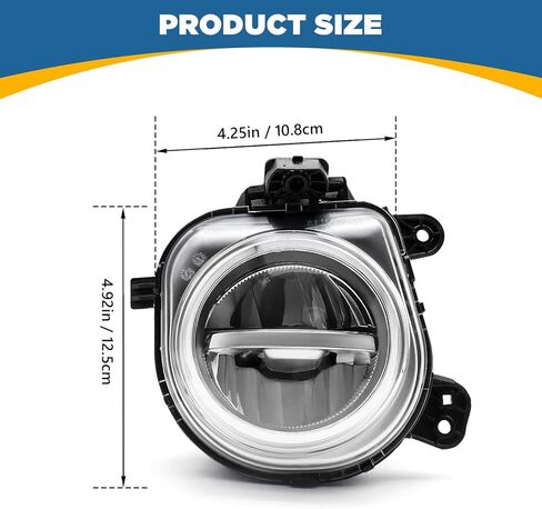 Topus Pair Fog Lights لـ BMW X3 F25 2015-2017 ، X4 F26 2015-2018 ، X5 F15 2014-2018 ، X6 F16 2015-2019 Front Pumper Fog Lamp in Kuwait