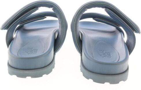 Gia Borghini Lead Blue Gia x Pernille Double Strap Leather Slides for Mens in Saudi Arabia