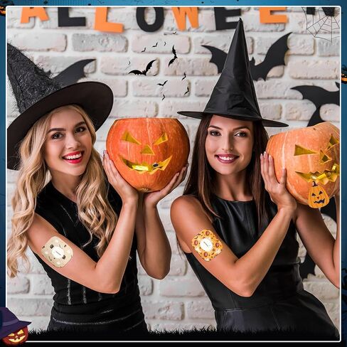Geiserailie 32 Pcs Adhesive Patches Compatible with Dexcom G7 Waterproof Pre Cut CGM Covers Durable Sweat Proof Halloween Tape Stickers Flexible and Breathable Long Lasting Sensor Covers in Saudi Arabia