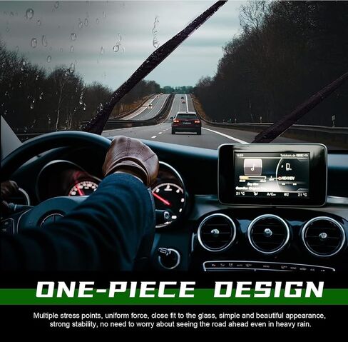 الجودة 24 " + 18" Universal J/U Hook Front Wiper Plades ، شفرات بديلة للسيارات هادئة في جميع موسم ، ممسحة متينة للزجاج الأمامي (مجموعة من 2) in Kuwait