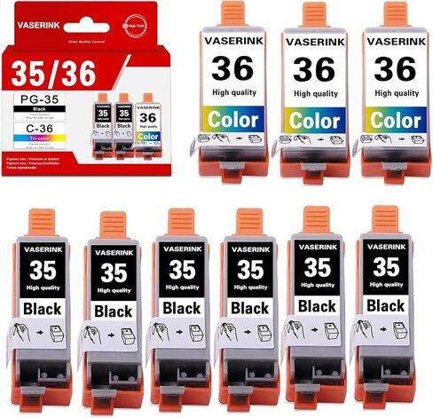 PGI-35/CLI-36 Value Pack Ink Cartridge 3-Pack Compatible Replacement for Canon 35 36 Ink to Work with PIXMA iP100 iP110 TR150 Mini260 Mini320 Printer (2 Black, 1 Color) in Saudi Arabia