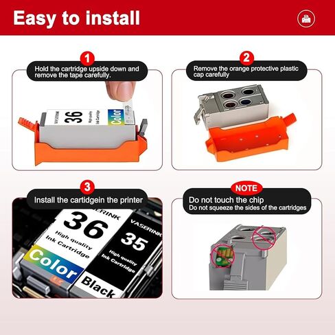 PGI-35/CLI-36 Value Pack Ink Cartridge 3-Pack Compatible Replacement for Canon 35 36 Ink to Work with PIXMA iP100 iP110 TR150 Mini260 Mini320 Printer (2 Black, 1 Color) in Saudi Arabia