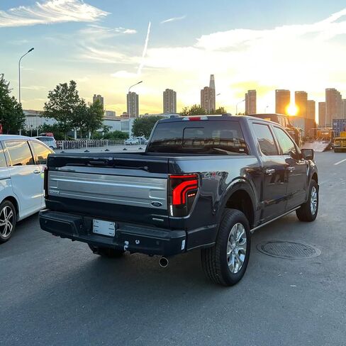Tail Lights for Ford F150 2021-2025 LED Upgrade Option with Startup Animation Sequential Turn Signal (SMOKE) in Saudi Arabia