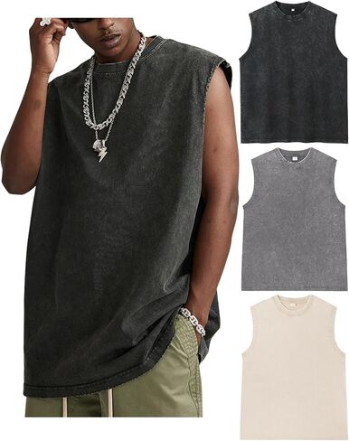 ARSSM MENS COTTON TANK TOPS تجريبي قمصان محملات بلا أكمام in Kuwait