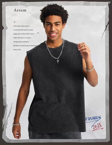 ARSSM MENS COTTON TANK TOPS تجريبي قمصان محملات بلا أكمام in Kuwait