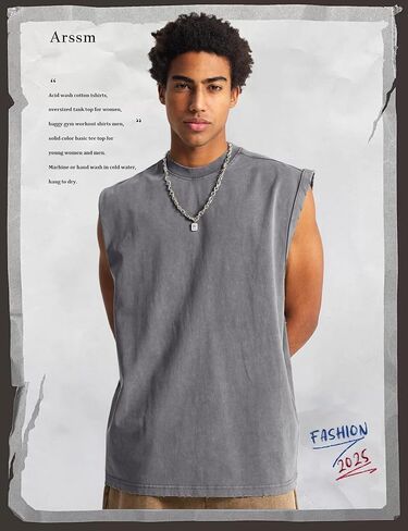 ARSSM MENS COTTON TANK TOPS تجريبي قمصان محملات بلا أكمام in Kuwait