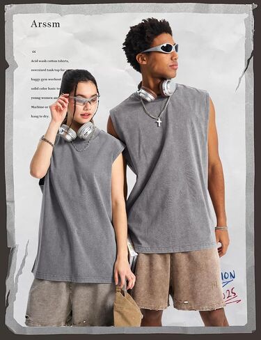 ARSSM MENS COTTON TANK TOPS تجريبي قمصان محملات بلا أكمام in Kuwait