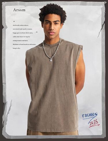 ARSSM MENS COTTON TANK TOPS تجريبي قمصان محملات بلا أكمام in Kuwait