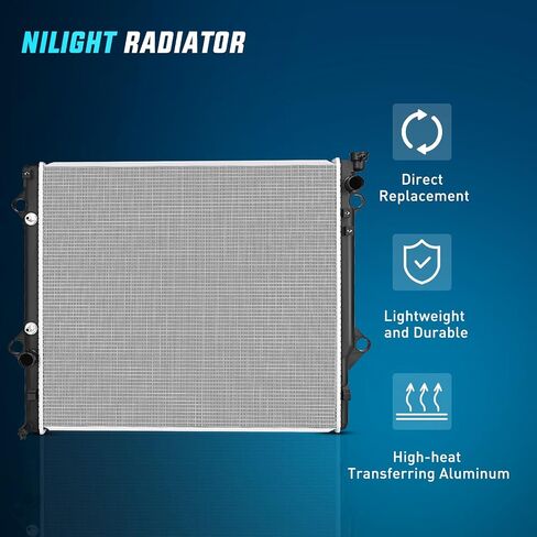 Nilight Radiator for Toyota 4Runner 2003 2004 2005 2006 2007 2008 2009, FJ Cruiser V6 4.0L 2007 2008 2009 2010 2011 2012 2013 2014 with Transmission Oil Cooler Replace# 1640031461 in Saudi Arabia