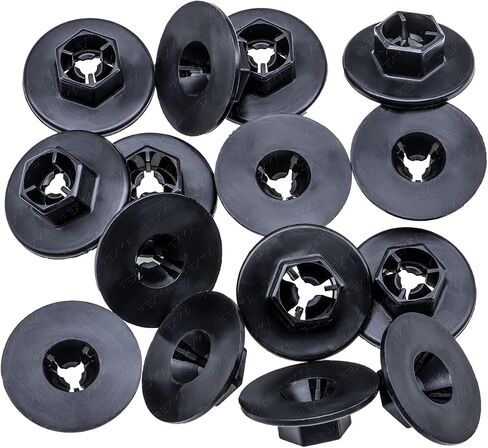 Rexka 15pcs Splash Shield Nylon Nuts for Hyundai 84145-26000 Accent Elantra Equus Genesis in Saudi Arabia