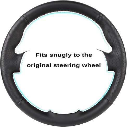 Car Steering Wheel Cover Microfiber Leather Stitch Wheel Wrap Fit for Honda CRV CR-V 2012-2015 in Saudi Arabia