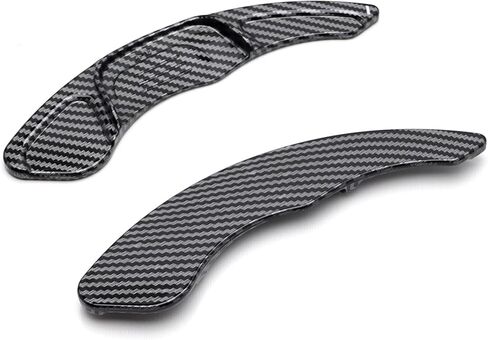 Ijdmtoy Twill Weave Carbon Fiber/نمط امتدادات مجداف كبيرة متوافقة مع فولكس واجن MK7 MK7.5 GTI/Golf/Golf-R in Kuwait