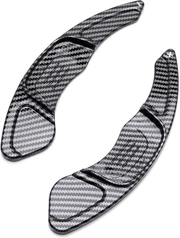 Ijdmtoy Twill Weave Carbon Fiber/نمط امتدادات مجداف كبيرة متوافقة مع فولكس واجن MK7 MK7.5 GTI/Golf/Golf-R in Kuwait