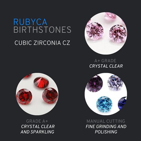 RUBYCA Mix Color Birthstone Crystal Glass Floating Charms fit Living Memory Locket 5mm 12 in Kuwait