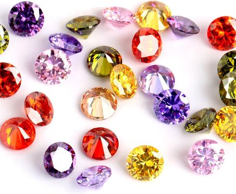 RUBYCA Mix Color Birthstone Crystal Glass Floating Charms fit Living Memory Locket 5mm 12 in Kuwait
