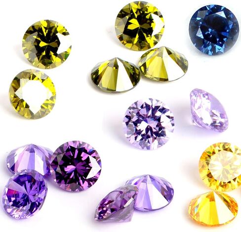 RUBYCA Mix Color Birthstone Crystal Glass Floating Charms fit Living Memory Locket 5mm 12 in Kuwait