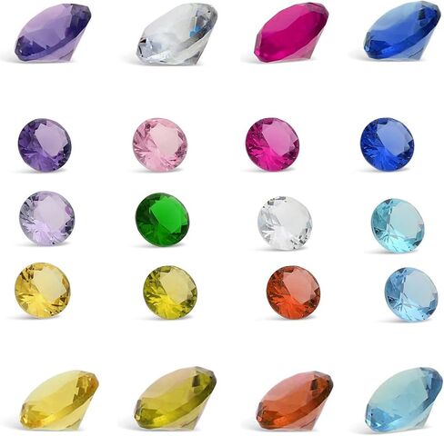 RUBYCA Mix Color Birthstone Crystal Glass Floating Charms fit Living Memory Locket 5mm 12 in Kuwait