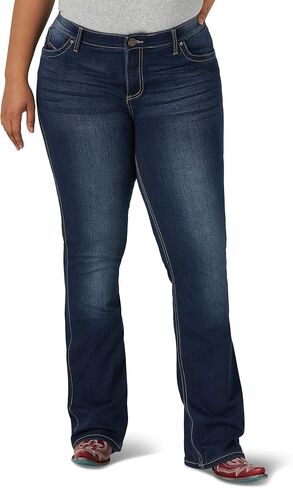 Wrangler Women Q-Baby Mid Rise Boot Cut Ultimate Riding Jean in Saudi Arabia