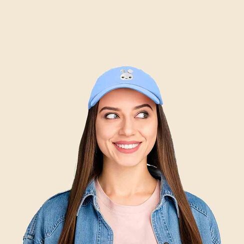 DALIX Bunny Embroidered Dad Cap Cotton Baseball Hat Women in Saudi Arabia