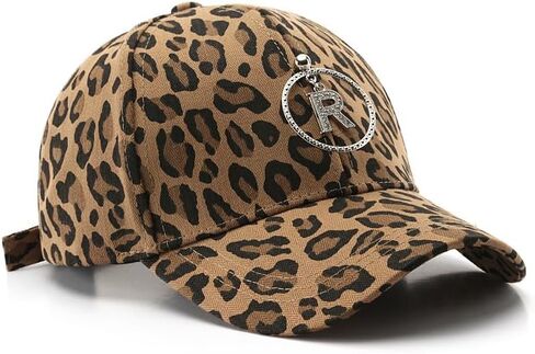 Spevert Baseball Hat with Leopard Pattern for Women Adjustable Dad Hat Unconstructed Plain Cap Outdoor Peaked Cap in Kuwait