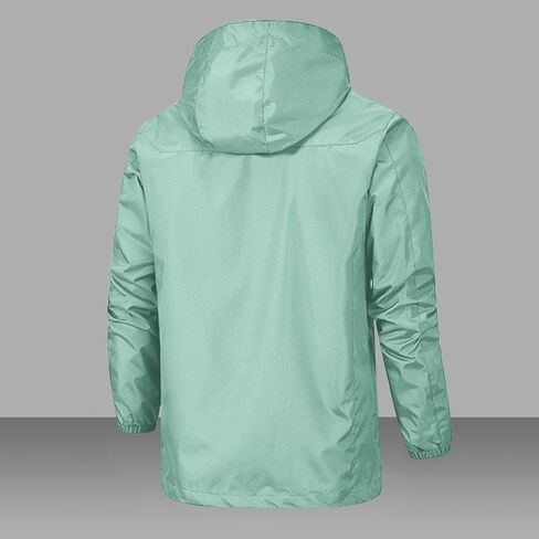 سترة المطر نساء مقاوم للماء معاطف المطر zip up في الهواء الطلق المشي لمسافات طويلة السترات الرياح مع غطاء محرك السيارة in Saudi Arabia