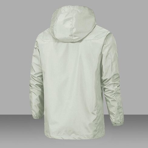 سترة المطر نساء مقاوم للماء معاطف المطر zip up في الهواء الطلق المشي لمسافات طويلة السترات الرياح مع غطاء محرك السيارة in Kuwait