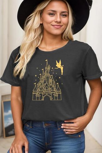 Plus Size Magical Shirts for Women Magical Tee Shirt Family Trip Vacation Tshirt Holiday Summer Graphic Tee Tops in Saudi Arabia