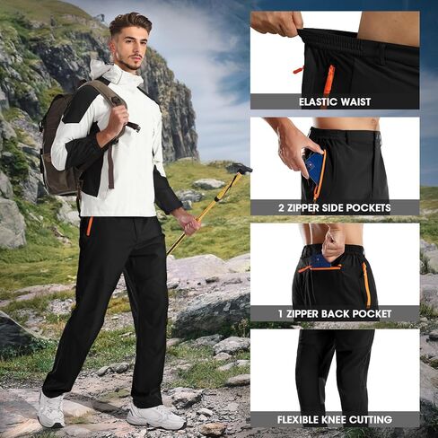 Men Hiking Pants Water Resistant Lightweight Joggers Cargo Tactical Work Pants for Fishing Climbing Outdoor in Saudi Arabia