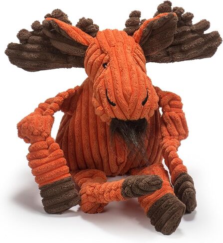 HuggleHounds Knottie Plush Dog Toy - Dog Stuffed Animal Toy, Puppy Toys, Squeaky Dog Toy for Small, Medium & Large Dogs, Durable Plush to Keep Them Busy - Sly Fox, Small in Saudi Arabia