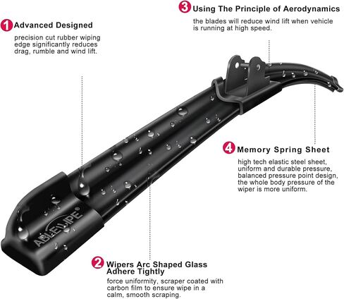 Windshield wiper baldes, 20" Front or Rear Window Wiper Blades Model: 18O13B (1 Piece) in Kuwait