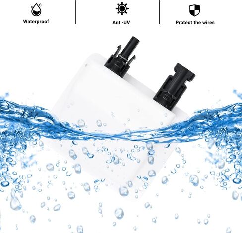 غدة دخول كابل الطاقة الشمسية ، 10 أقدام 10AWG كابل امتداد شمسي ناعم وموصل ، مقاومة للأشعة فوق البنفسجية دخول الكابلات غلاف الغدة على RV ، قارب ، العربة (أبيض 10 أقدام) in Kuwait