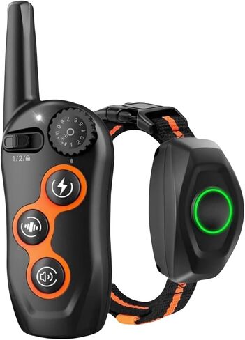 طوق صدمة الكلاب مع التحكم عن بعد ، 1300 قدم ، IP67 طوق لتدريب الكلاب مقاوم للماء مع 3 أوضاع تدريب ، صافرة ، صدمة ، اهتزاز ، قفل آمن للكلاب الصغيرة والمتوسطة والكبيرة (DB400M) in Saudi Arabia