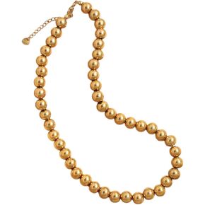 4/6/8/10Mm Stainless Steel Ball Beaded Necklace For Women Men Silver Color Metal Bead Chain Choker Simple Waterproof Jewelry New in Saudi Arabia