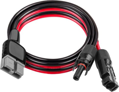XRDS -RF Solar Panel Charge Cable 50A with Anderson-Style High-Amperage Connector, 10AWG Heavy-Duty Extension Cord for Solar Power Systems, RVs, and Off-Grid Applications 1FT in Kuwait