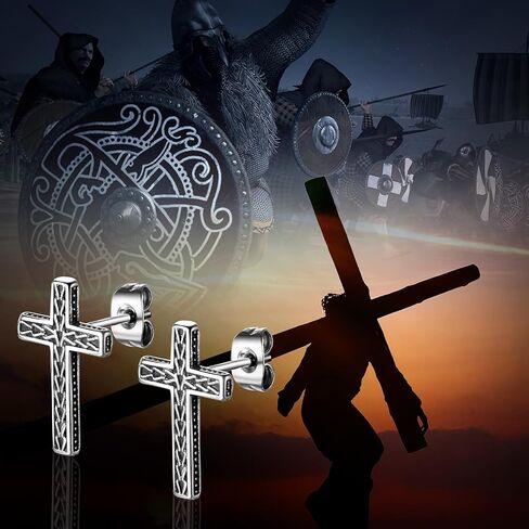 Celtic Knot Hexagon Rhombus Hoops Earrings for Women Men, Stainless Steel Punk Geometric Huggie Earrings Jewelry in Saudi Arabia