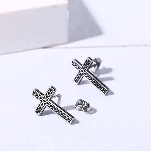 Celtic Knot Hexagon Rhombus Hoops Earrings for Women Men, Stainless Steel Punk Geometric Huggie Earrings Jewelry in Saudi Arabia