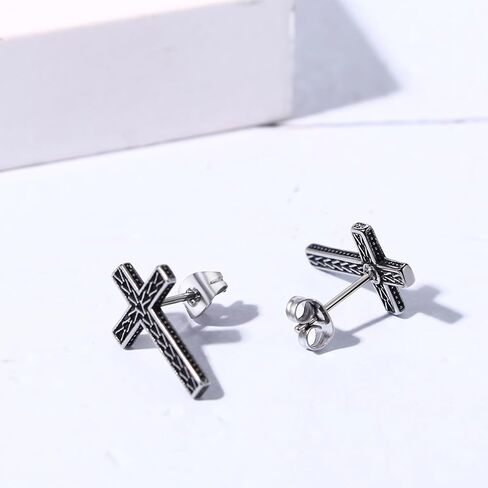 Celtic Knot Hexagon Rhombus Hoops Earrings for Women Men, Stainless Steel Punk Geometric Huggie Earrings Jewelry in Saudi Arabia