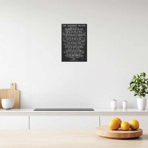 Zhefoart The Warrior Prayer Ephesians 6 10–18 Wall Art Bible Verse Poster for Bedroom Wall Painting Framed Canvases for Living Room Artwork 12x18 inches in Saudi Arabia