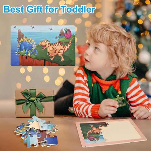 Puzzles for Kids Ages 4-6, Wooden Puzzles for Toddlers, 4 Packs 24 PCS Thickened Sea and Animal Puzzle Toys, Preschool Educational Puzzle Toys for Boys and Girls 3 4 5 6 Years Old in Saudi Arabia
