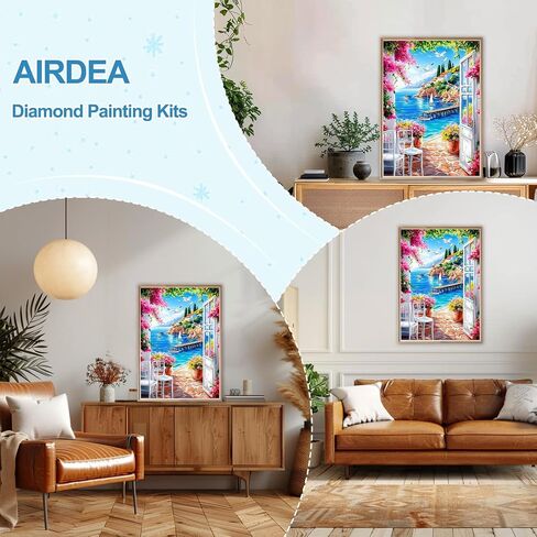 AIRDEA Diamond Art Paintings Kits for Adults,Frog Diamond Art Kits for Adults,12x16 Inch Love Heart and Flog Diamond Art Paintings Kits,Diamond Art Painting Set Complete for Beginners in Saudi Arabia