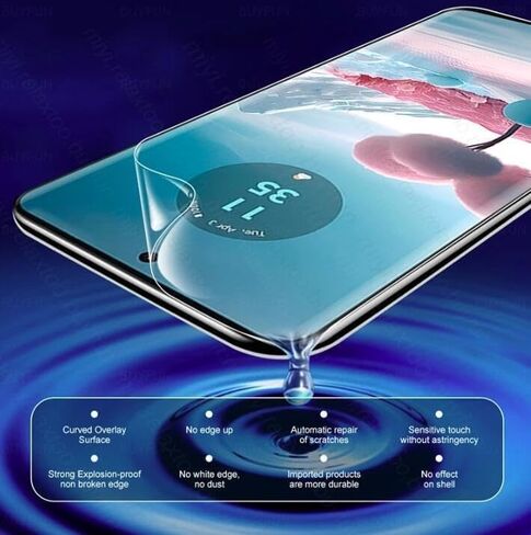 [2 Pack Ultra High Definition Hydrogel Screen Protector for Samsung Galaxy Z Flip4 / Galaxy Z Flip 4 5G, Upgraded Non-breakable Flexible Protector Film [Scratch Resistant][Bubble Free] in Kuwait